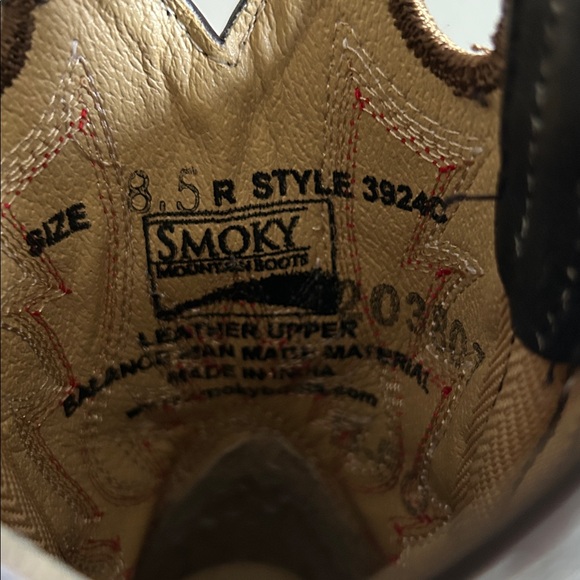 Smoky Mountain toddler boys western pull on boots size 8.5 - Picture 9 of 16